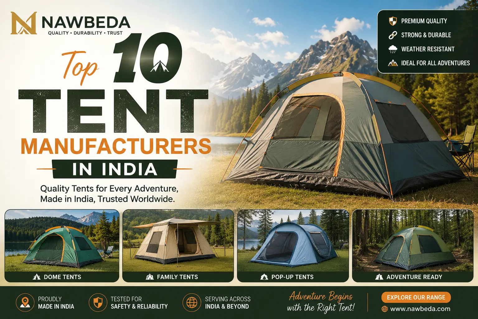 Top 10 Tent Manufacturers in India